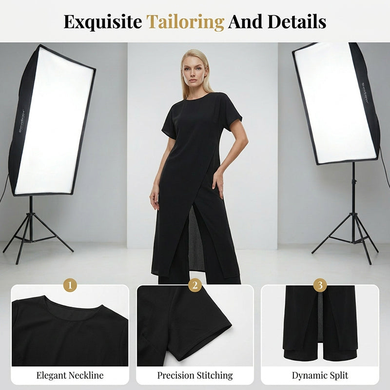 📢📢49% OFF !! ⏰Minimalist Loose Fit Two-Piece Outfit