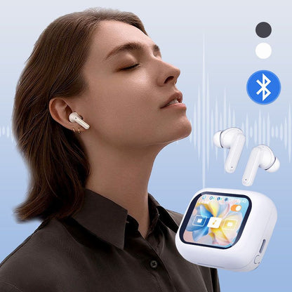 No Latency Wireless Bluetooth Headphones with Multifunctional Display