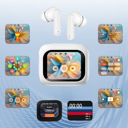 No Latency Wireless Bluetooth Headphones with Multifunctional Display