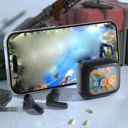 No Latency Wireless Bluetooth Headphones with Multifunctional Display