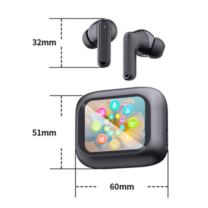 No Latency Wireless Bluetooth Headphones with Multifunctional Display