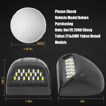 Universal LED License Plate Lights