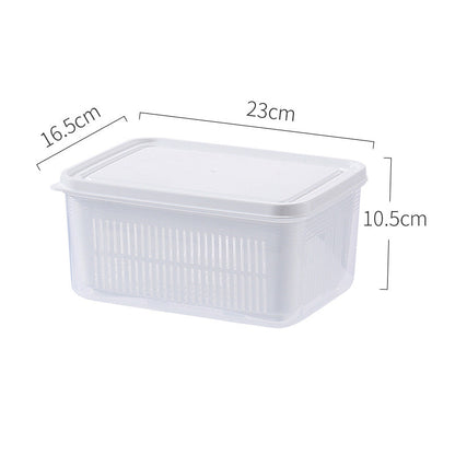 Layered Draining Food Storage Container