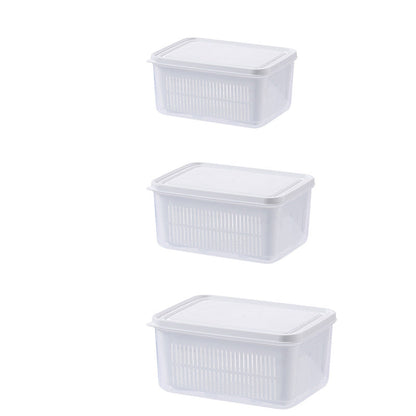 Layered Draining Food Storage Container