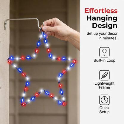 Holiday Decor Hanging Star Light