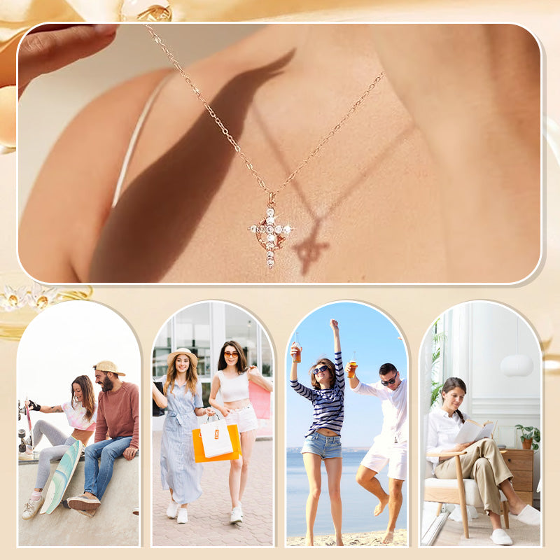 👑New Arrival 58% OFF! 💫 2026 New Crown with Cross Pendant Necklace – Elegant Faith-Inspired Design, Double-Sided Detail, Gold/Silver Options. Perfect for Daily Wear  💛✨🎁