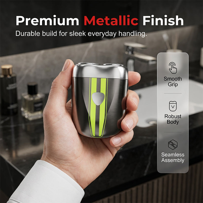 🛒 49% OFF NOW!☀️Precision Dual-Blade Portable Shaver – Ultra-Sleek Alloy Body, Fully Washable & USB Rechargeable for Effortless, Skin-Friendly Grooming On the Go