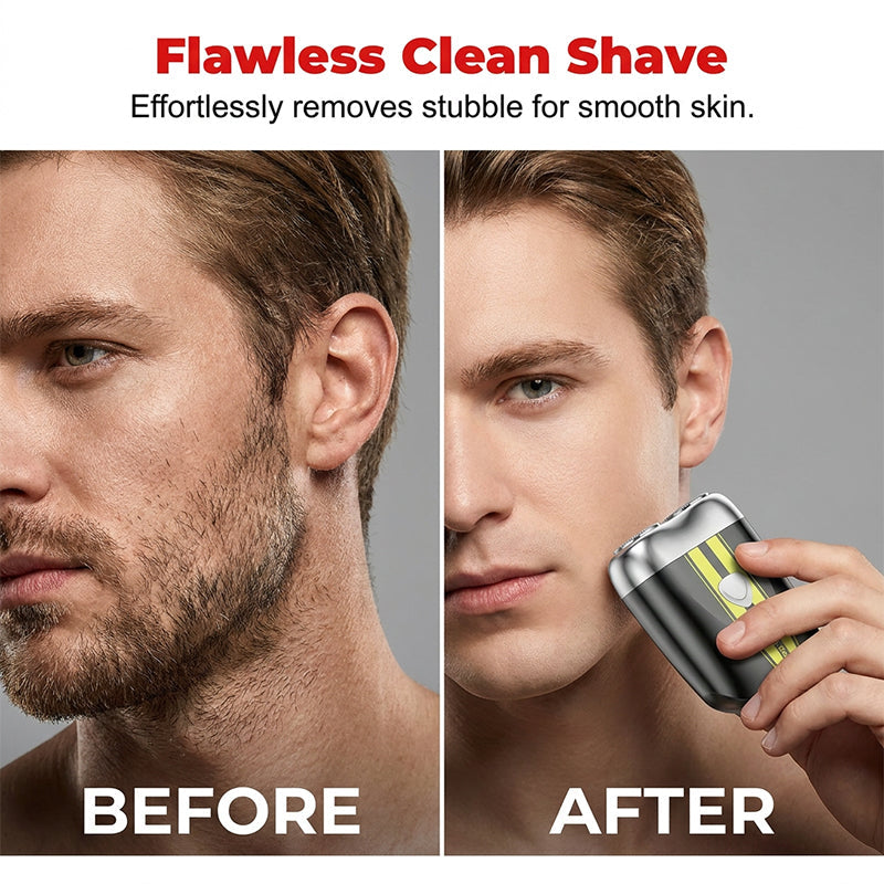 🛒 49% OFF NOW!☀️Precision Dual-Blade Portable Shaver – Ultra-Sleek Alloy Body, Fully Washable & USB Rechargeable for Effortless, Skin-Friendly Grooming On the Go