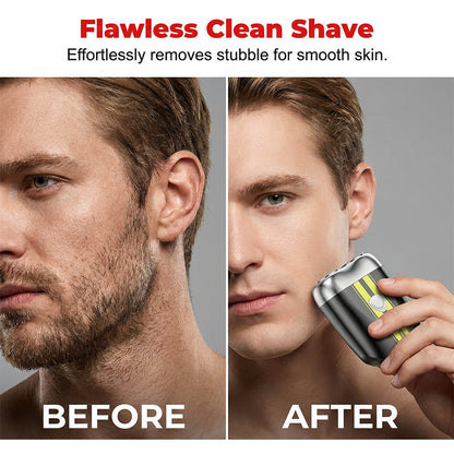 🛒 49% OFF NOW!☀️Precision Dual-Blade Portable Shaver – Ultra-Sleek Alloy Body, Fully Washable & USB Rechargeable for Effortless, Skin-Friendly Grooming On the Go