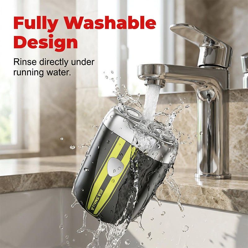 🛒 49% OFF NOW!☀️Precision Dual-Blade Portable Shaver – Ultra-Sleek Alloy Body, Fully Washable & USB Rechargeable for Effortless, Skin-Friendly Grooming On the Go