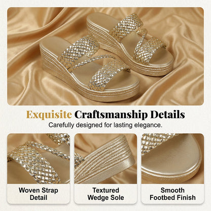 Women's Woven Strap Platform Sandals