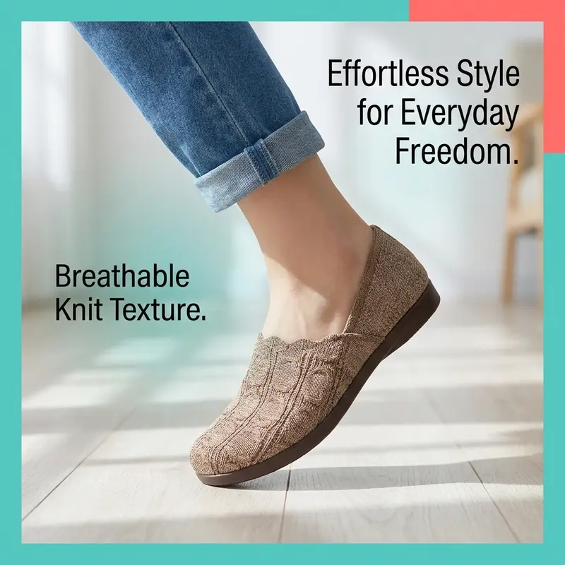 ⏰Last Day Special Offer: 9.99!!💥Women's Breathable Woven Slip-On Flats