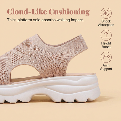 💕Summer Hot Sale 50% Off!👟Women's Breathable Mesh Platform Sandals🍃
