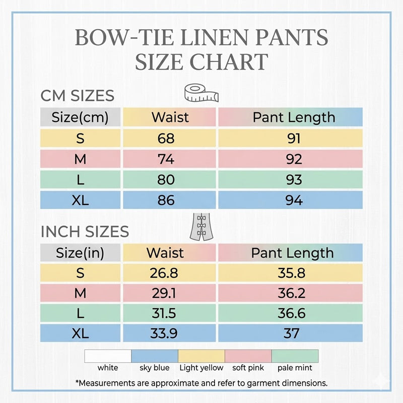 Solid Color Bow-Knot Detail Casual Trousers
