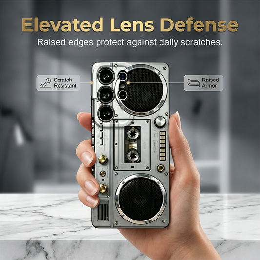 3D Cassette Tape Design Protective Cover