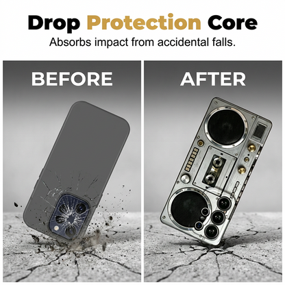 3D Cassette Tape Design Protective Cover