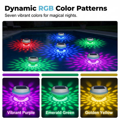 📢📢50% OFF !! ⏰LED Solar Floating Pool Light