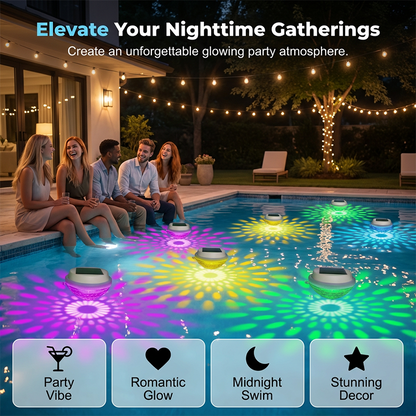📢📢50% OFF !! ⏰LED Solar Floating Pool Light