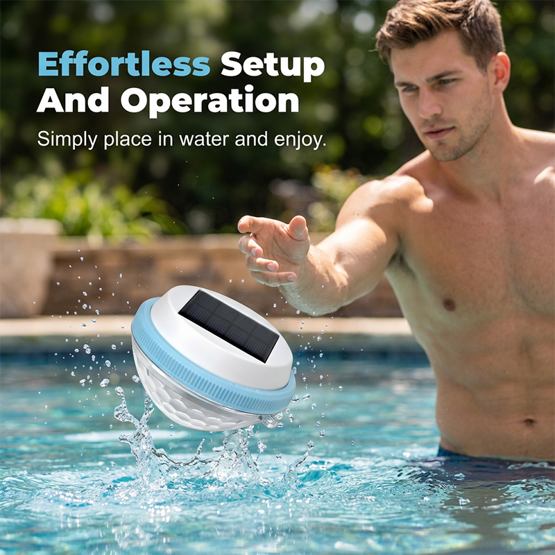 📢📢50% OFF !! ⏰LED Solar Floating Pool Light