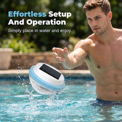 📢📢50% OFF !! ⏰LED Solar Floating Pool Light