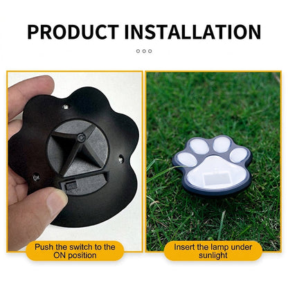 📢📢50% OFF !! ⏰Solar Paw Print Garden Lights