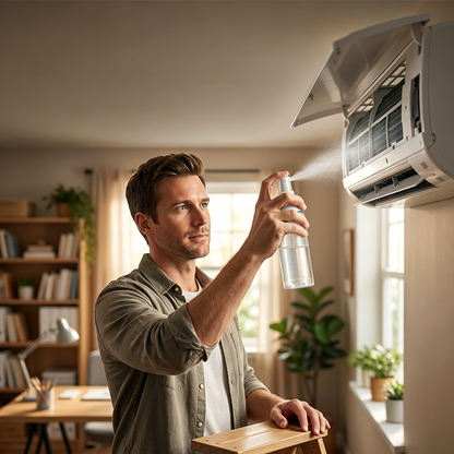🔥49% OFF! 💰Rinse-Free Air Conditioner Cleaner Spray❄️🧼Just Spray, Wait & Rinse — It’s That Easy 🙌