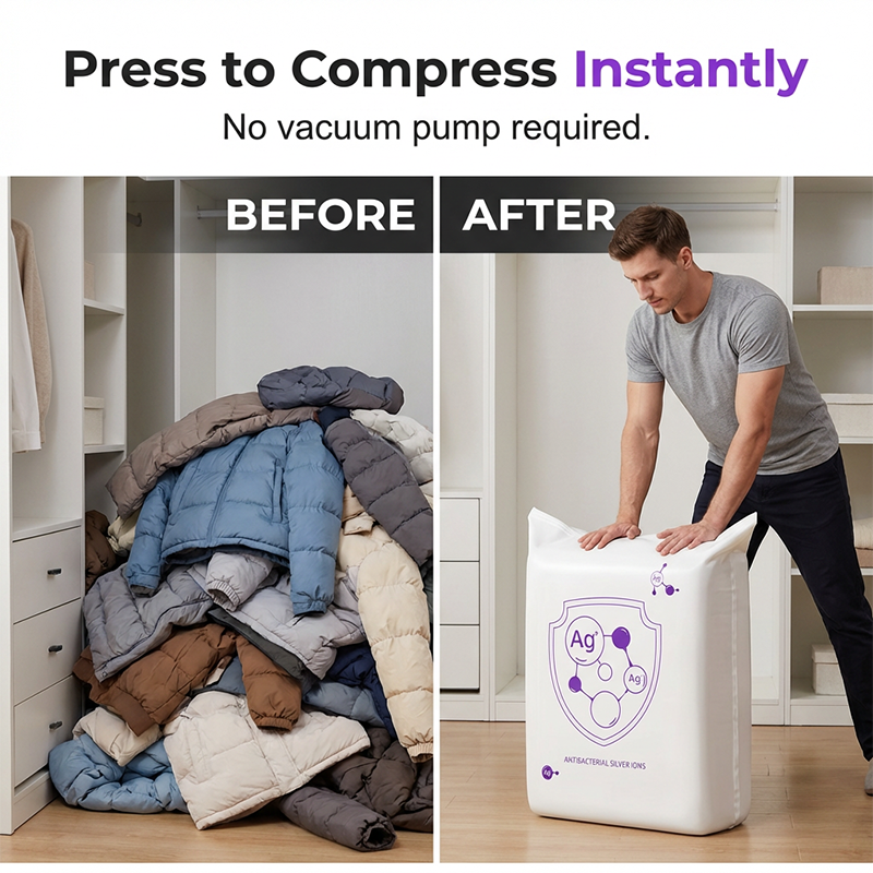 🏆 Last Day Special Price £8.77 ! 🧳Buy 2 Get 1 Free✨Vacuum Storage Bags for Home Use