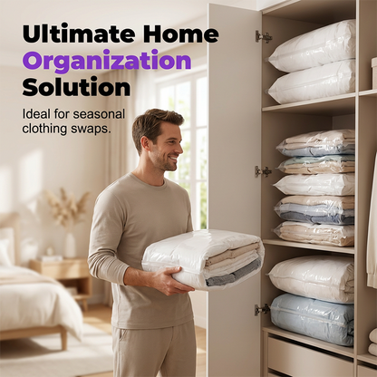 🏆 Last Day Special Price £8.77 ! 🧳Buy 2 Get 1 Free✨Vacuum Storage Bags for Home Use