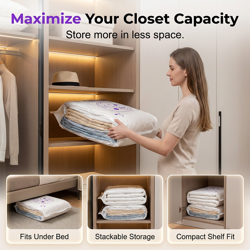🏆 Last Day Special Price £8.77 ! 🧳Buy 2 Get 1 Free✨Vacuum Storage Bags for Home Use