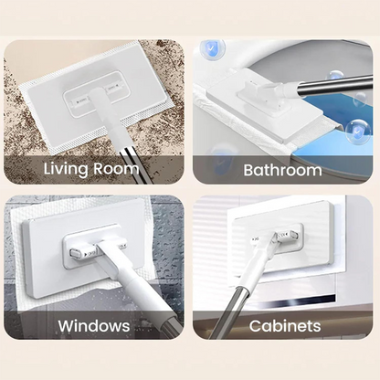 Retractable Snap Grip Mini Flat Mop