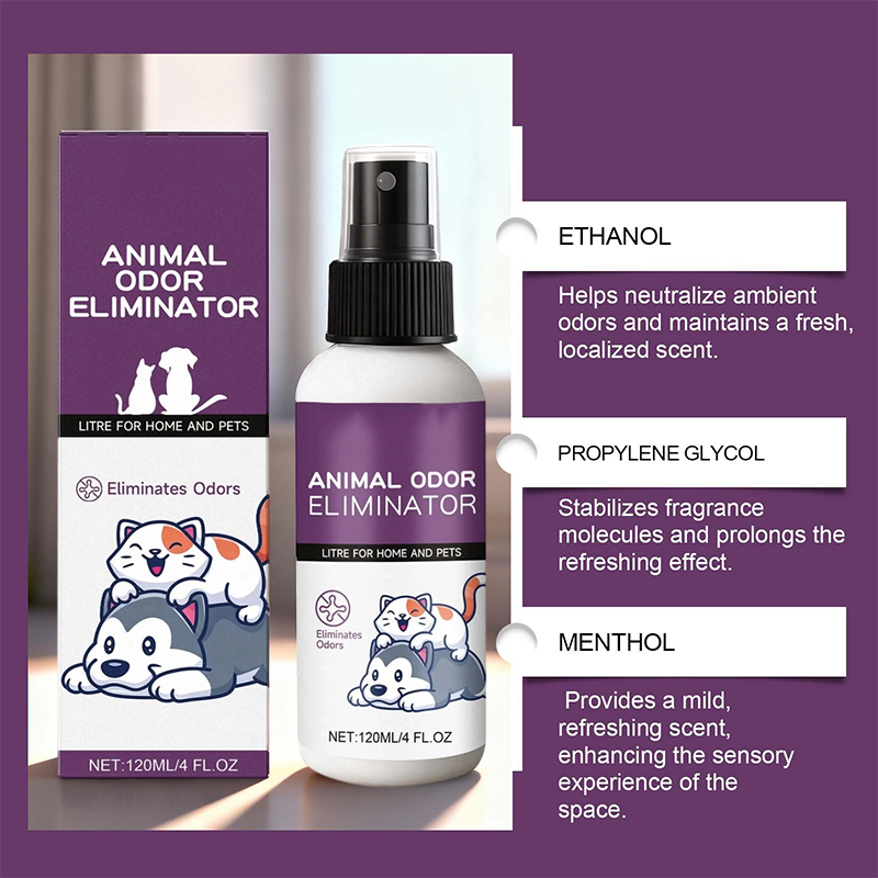 Effective Pets Odor Eliminator Spray 🐱 Long-Lasting Freshness, Not Just Masking Odors 🍃