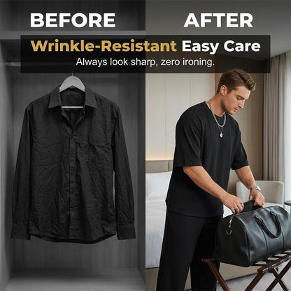 Men's Modern Casual Pleated Tracksuit