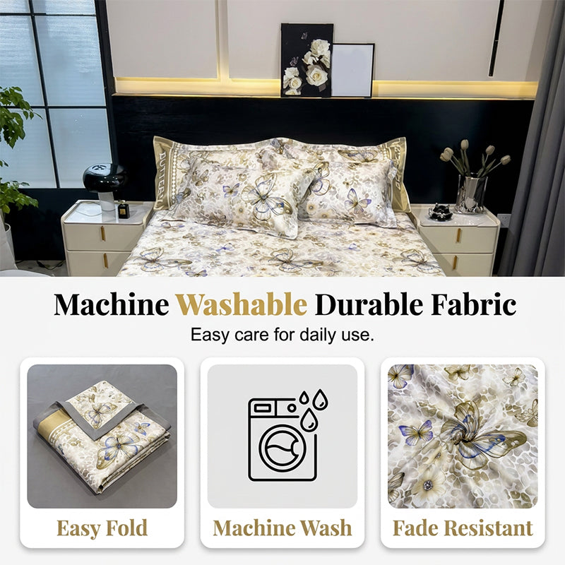 3-Piece Cooling Summer Bed Sheet Set