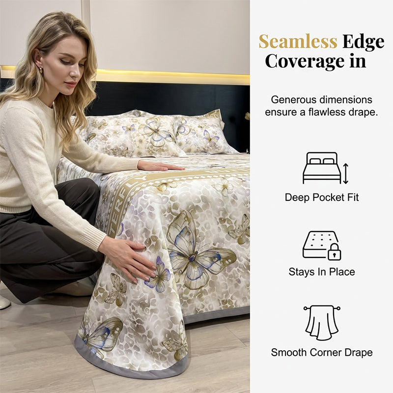 3-Piece Cooling Summer Bed Sheet Set