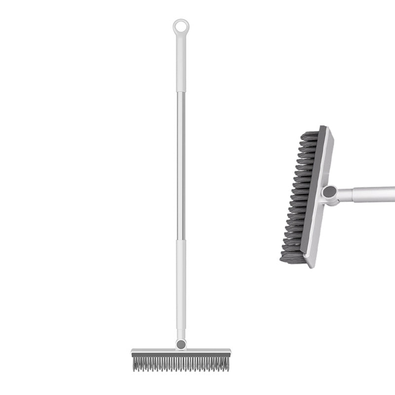 2-in-1 Grout & Corner Scrubber Brush with Squeegee