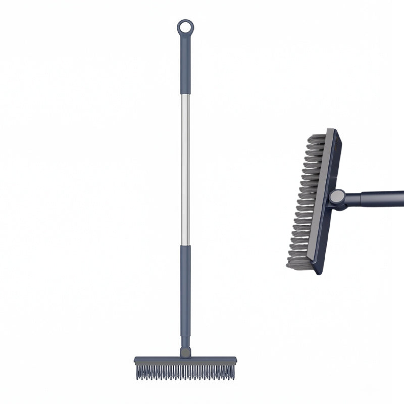 2-in-1 Grout & Corner Scrubber Brush with Squeegee