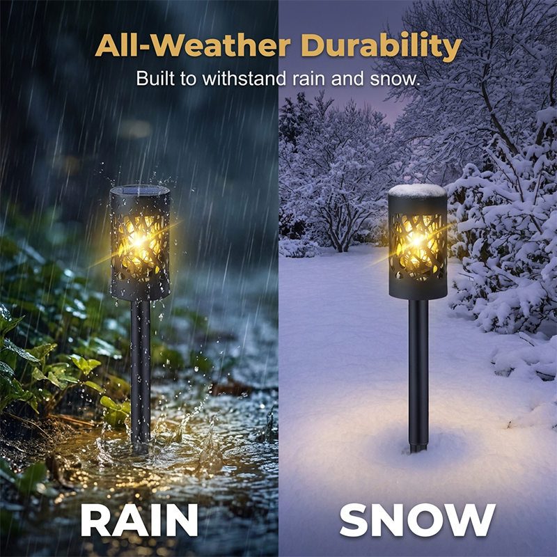 4PCS-Solar Garden Lights for Outdoor Pathways