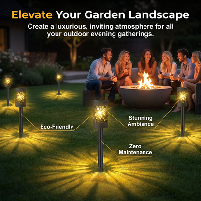 4PCS-Solar Garden Lights for Outdoor Pathways