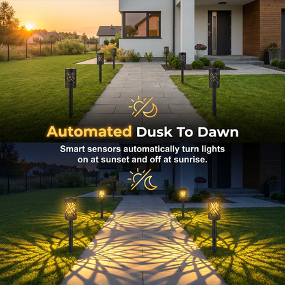 4PCS-Solar Garden Lights for Outdoor Pathways