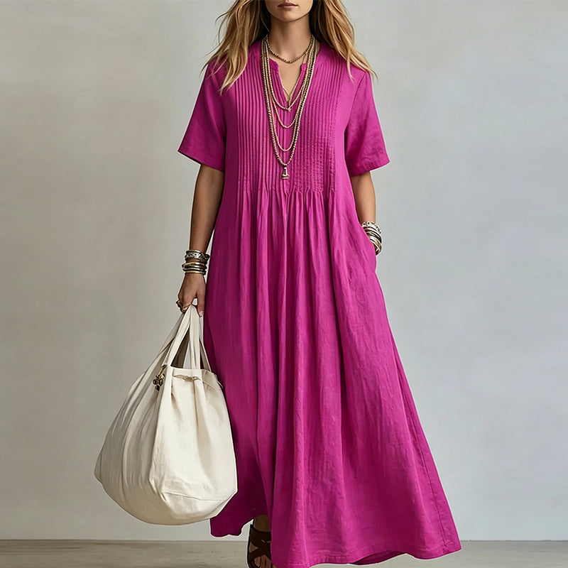 🔥 Today Only – Up To 49% OFF 👗 Women's Loose Casual V-Neck Dress✨