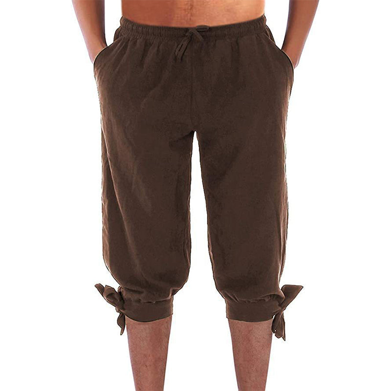 Men's Viking Pirate Pants with Lace-Up Legs