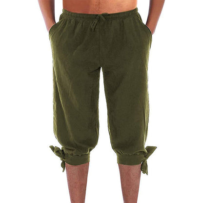 Men's Viking Pirate Pants with Lace-Up Legs