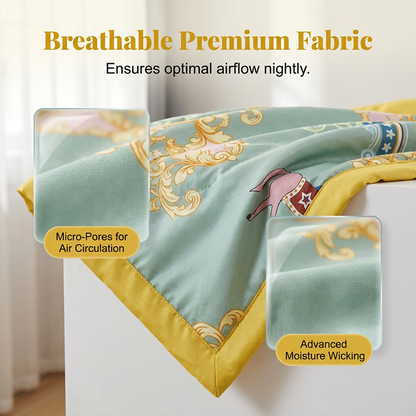 Floral Printed Lightweight Summer Quilt Quilted Blanket