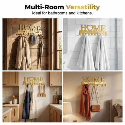 Home Sweet Home Wall-Mounted Key Holder