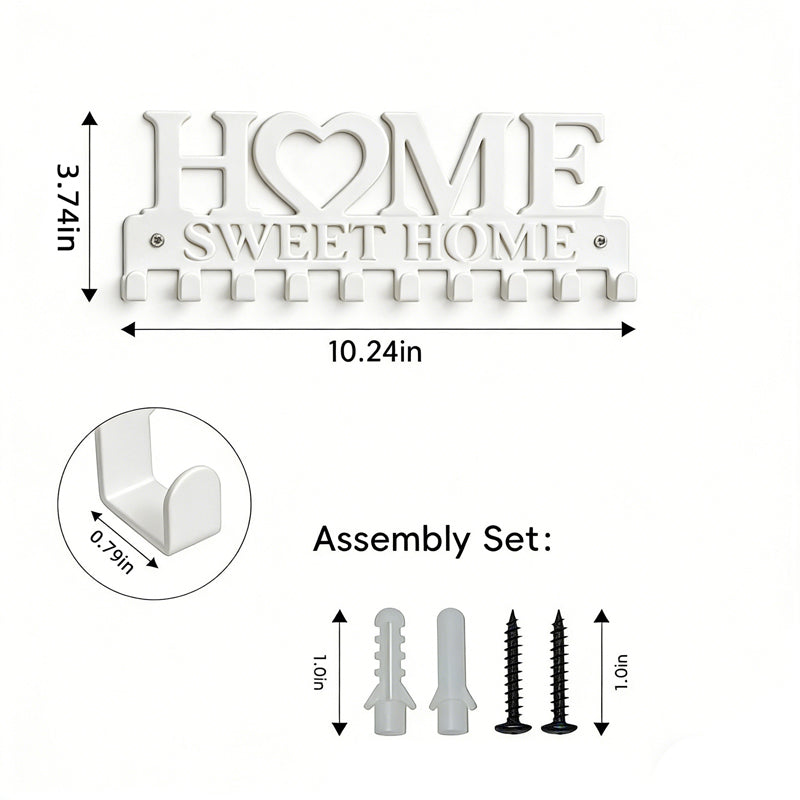 Home Sweet Home Wall-Mounted Key Holder