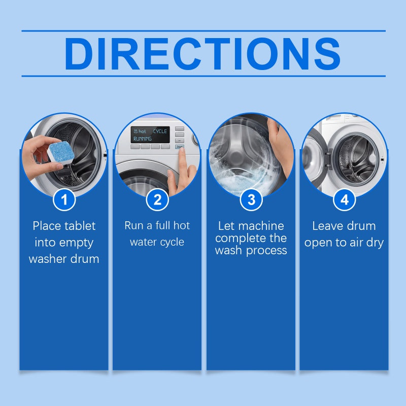 Deep Cleaning Washing Machine Cleaner Tablets