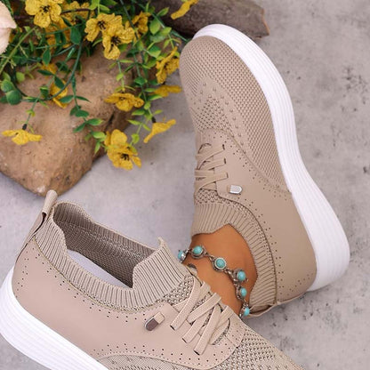 Women's Breathable Mesh Slip-On Walking Shoes
