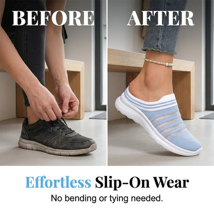 Women’s Breathable Mesh Slip On Mule Sneakers