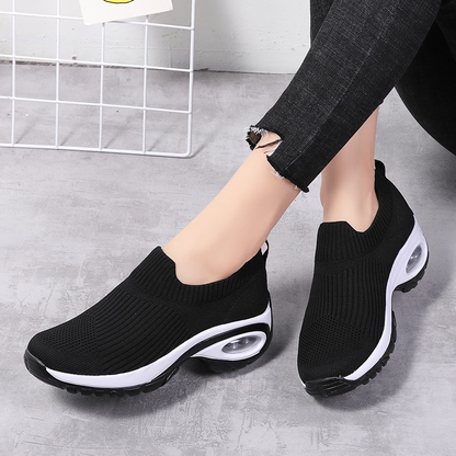 Women's Slip-On Knit Mesh Running Shoes