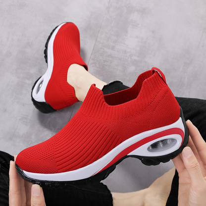 Women's Slip-On Knit Mesh Running Shoes